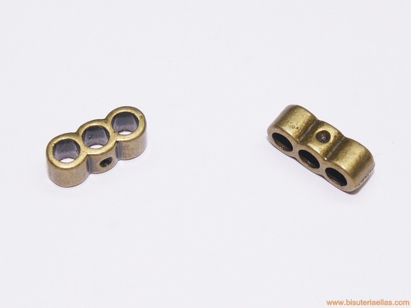 Separador 3 vías paso 3mm bronce