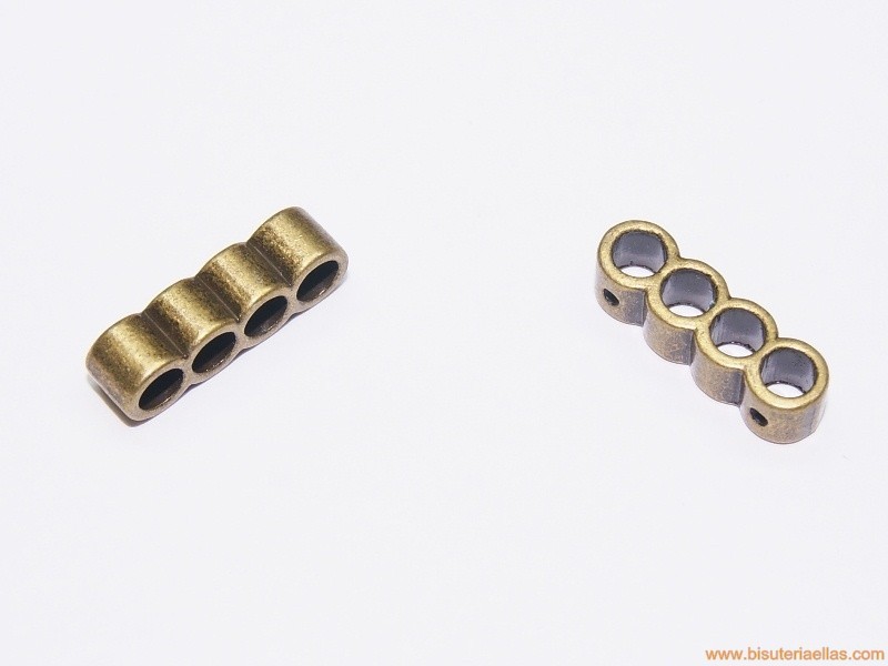 Separador 4 vías paso 3mm bronce