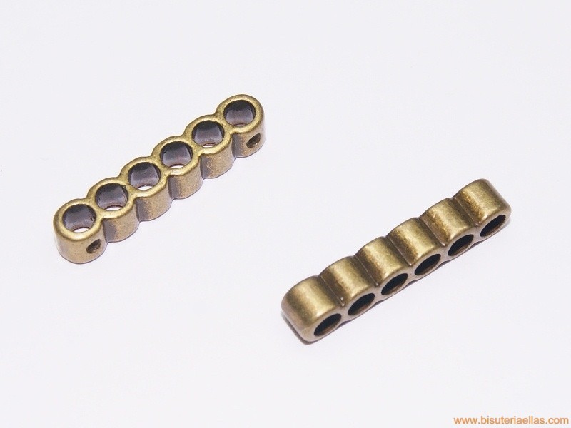 Separador 6 vías paso 3mm bronce
