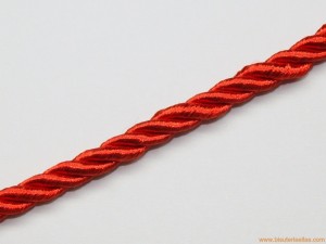 Cordón de poliester 5mm rojo