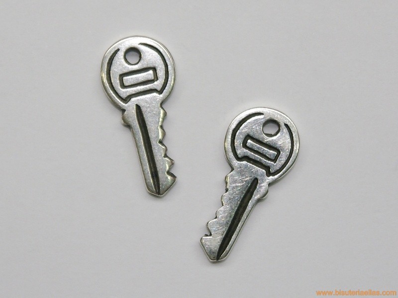 Charm zamak llave 20mm baño plata
