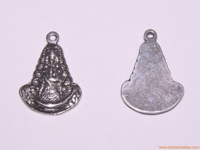 Colgante Virgen del Rocío 26mm en zamak