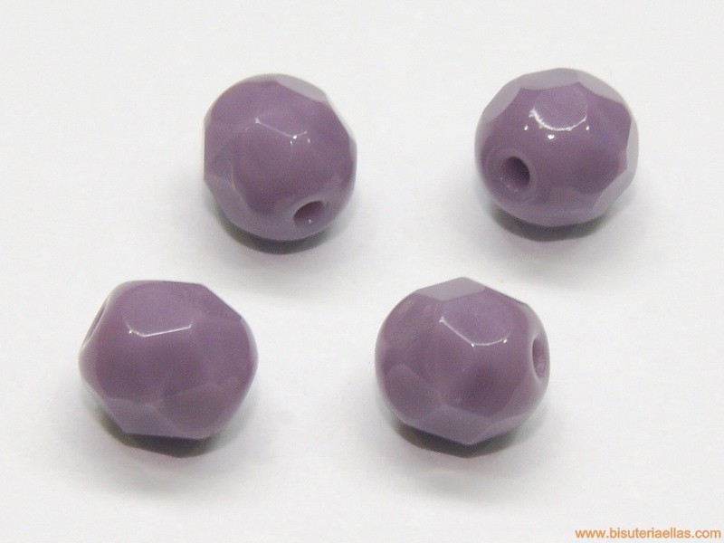 Bola facetada 6mm amatista opaco