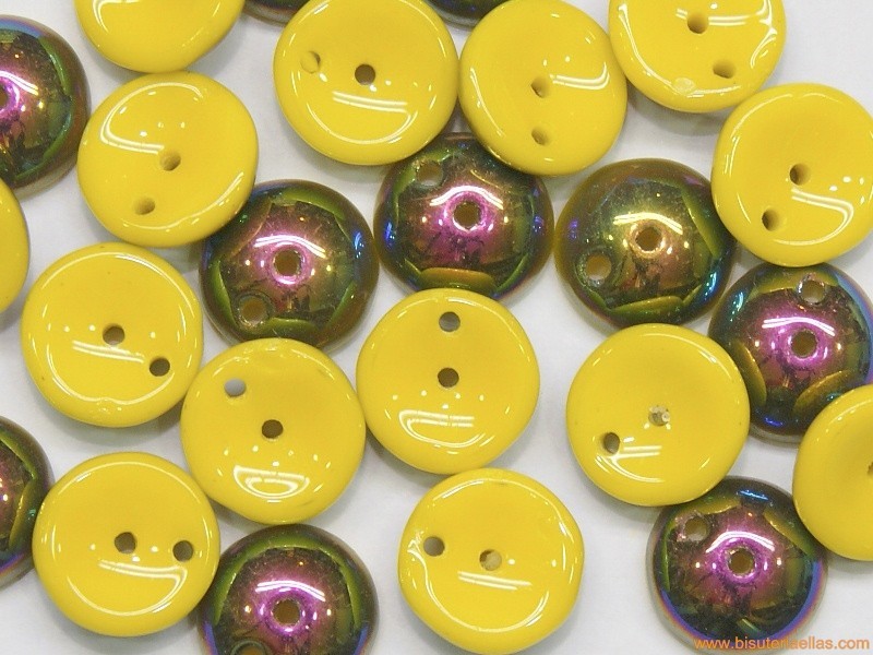 Piggy Beads 8mm amarillo-tornasol