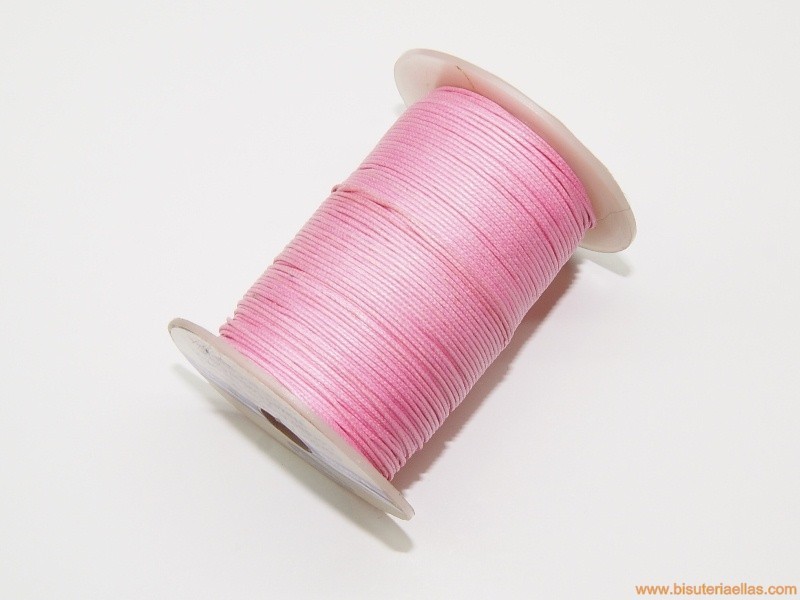 Cordón encerado 0,5mm rosa (100 m.)
