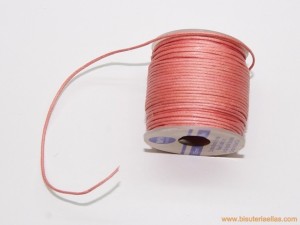 Cordón encerado 0,5mm rosa...