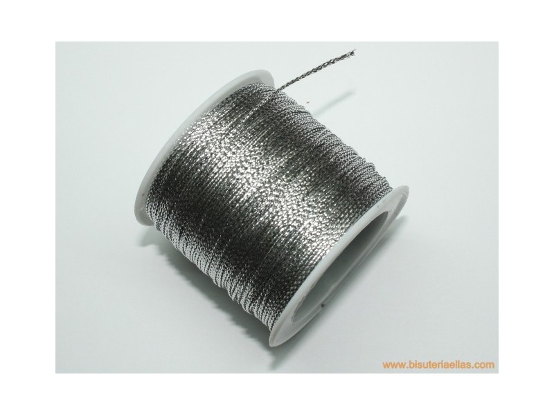 Cordón plateado 1mm