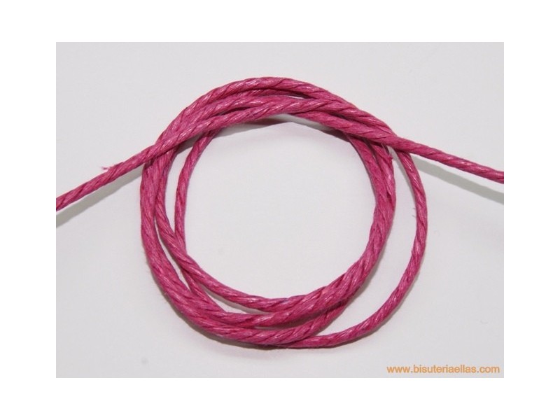 Cordón encerado 2mm fucsia