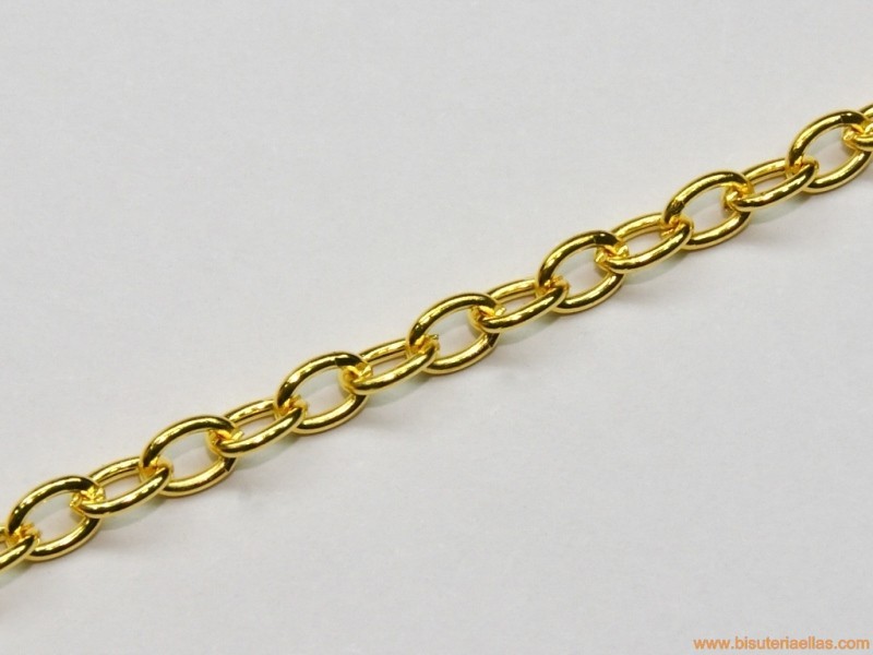 Cadena dorada ancho 3,3mm
