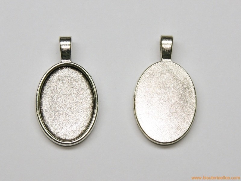 Medalla base para camafeo 25x18mm