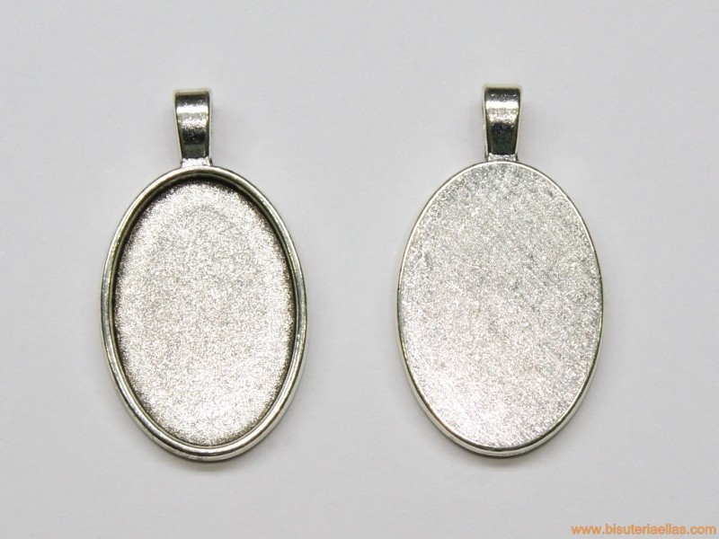 Medalla base para camafeo 30x20mm