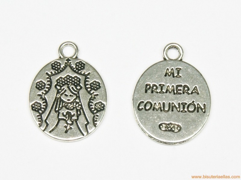 Medalla Comunión niña 20x18mm