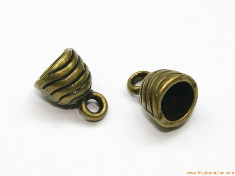 Terminal campana paso 6mm bronce