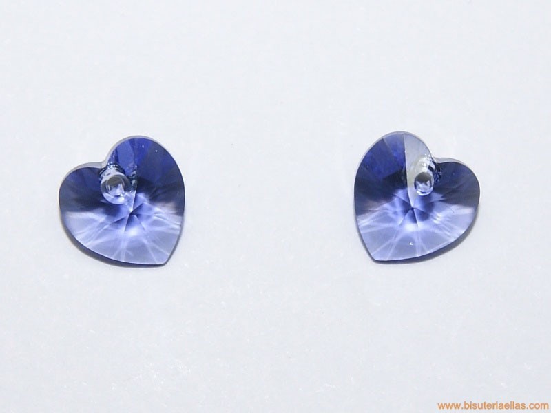 Corazón Swarovski 10mm Tanzanite