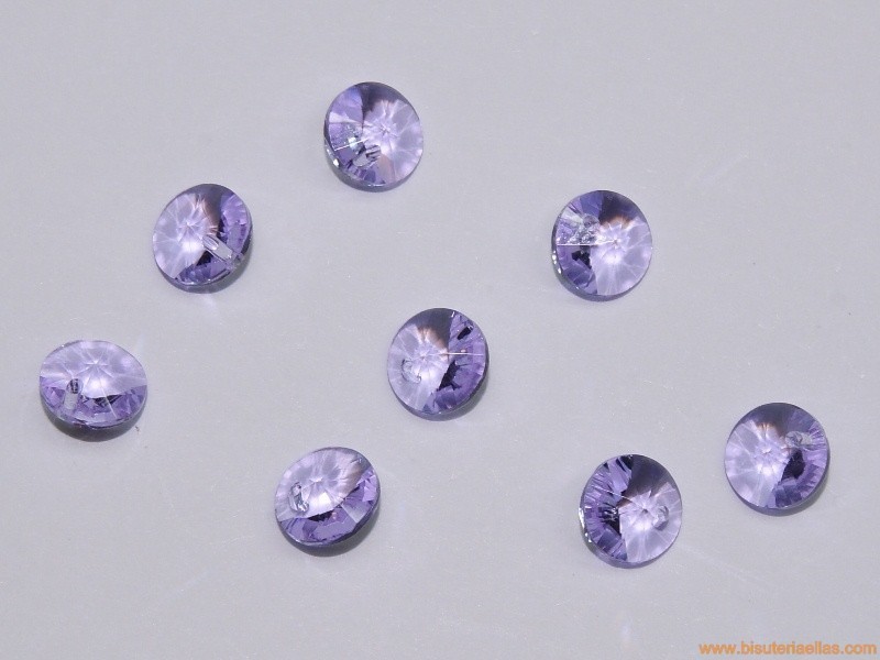Disco lenteja Swarovski 6mm lila