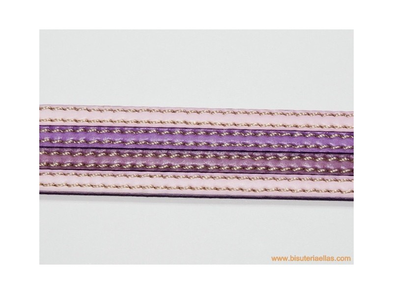 Cuero ensamblado 20mm malvas