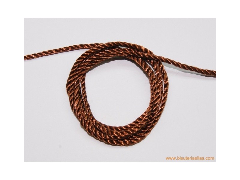 Hilo macramé 2mm marrón