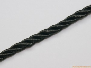 Cordón de poliester 5mm negro