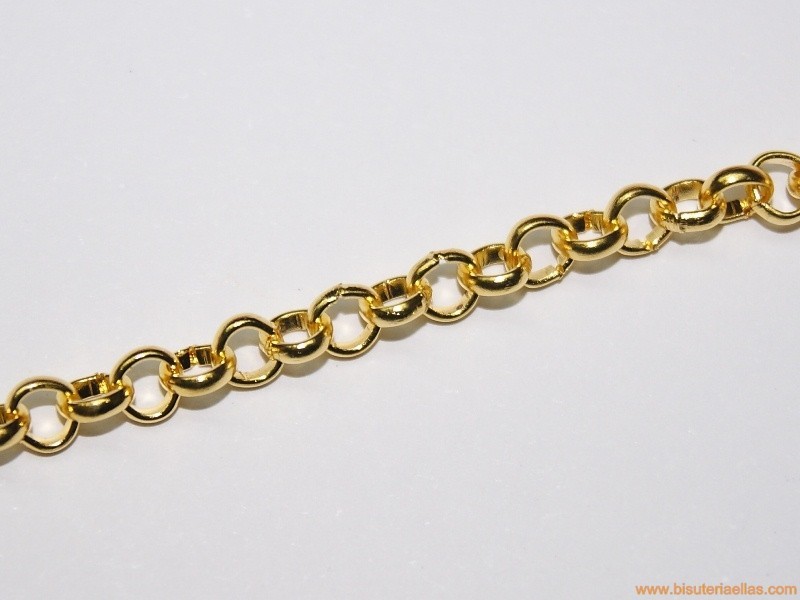 Cadena dorada ancho 5mm