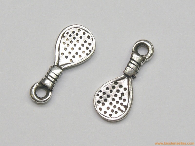 Charm zamak pala de padel 18mm baño plata