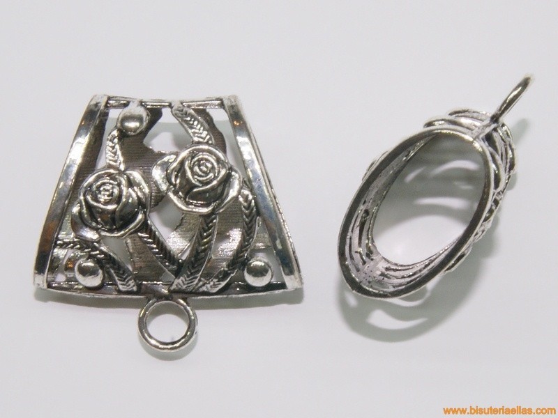 Entrepieza para pañuelo 40mm con anilla
