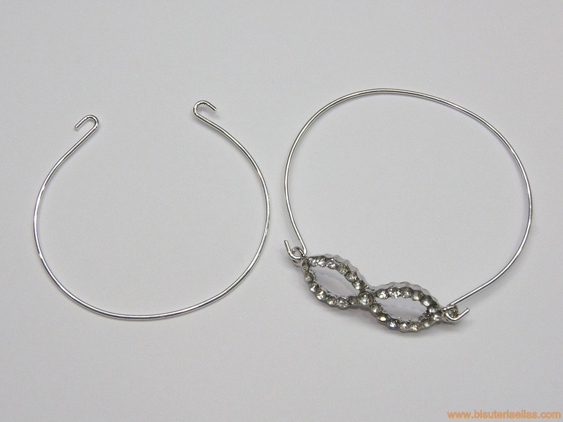Pulsera para entrepieza plateada