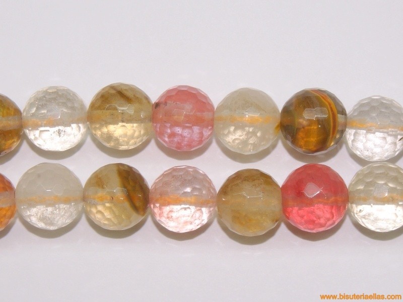 Bola facetada ágata del fuego Ø12mm