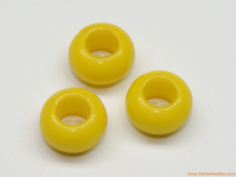 Donut de resina 10mm paso 5mm amarillo