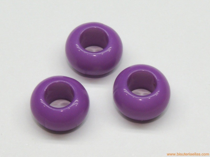 Donut de resina 10mm paso 5mm lila