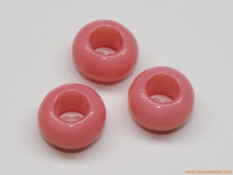Donut de resina 10mm paso 5mm rosa