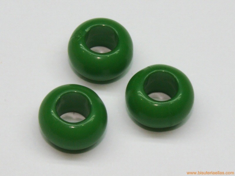 Donut de resina 10mm paso 5mm verde