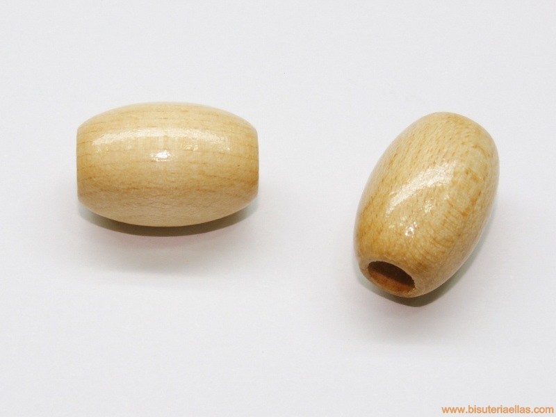 Oliva madera 21x14mm paso 6mm color natural