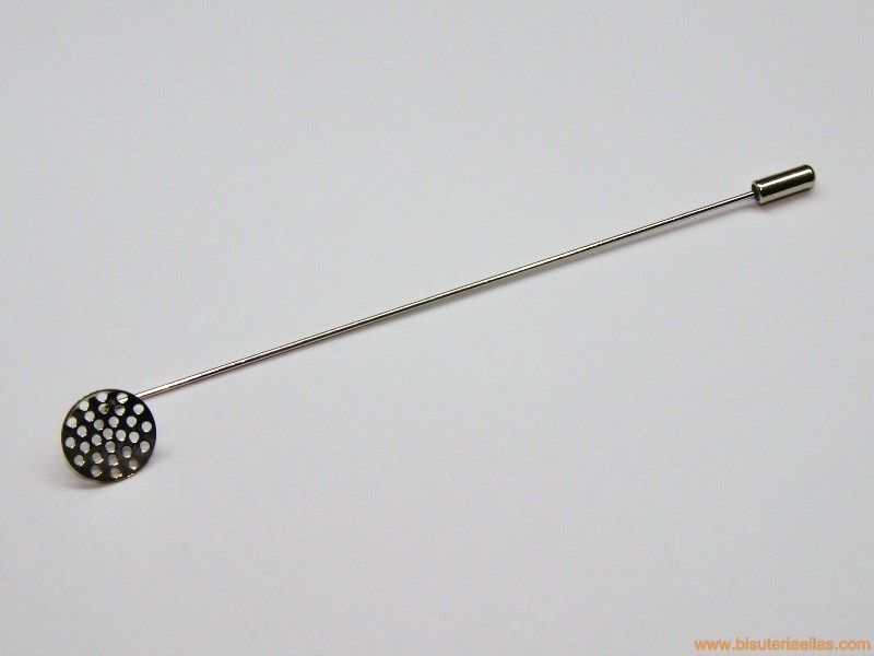 Aguja para broche 11cm con cazoleta Ø14mm