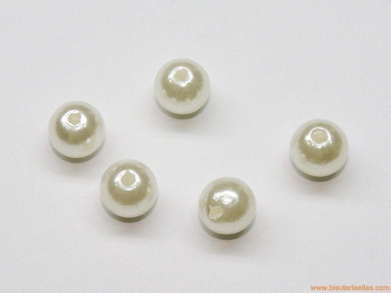 Bola perla sintética Ø8mm paso 2mm