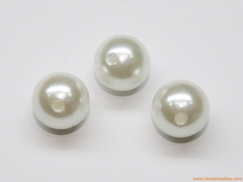 Bola perla sintética Ø16mm paso 2,5mm
