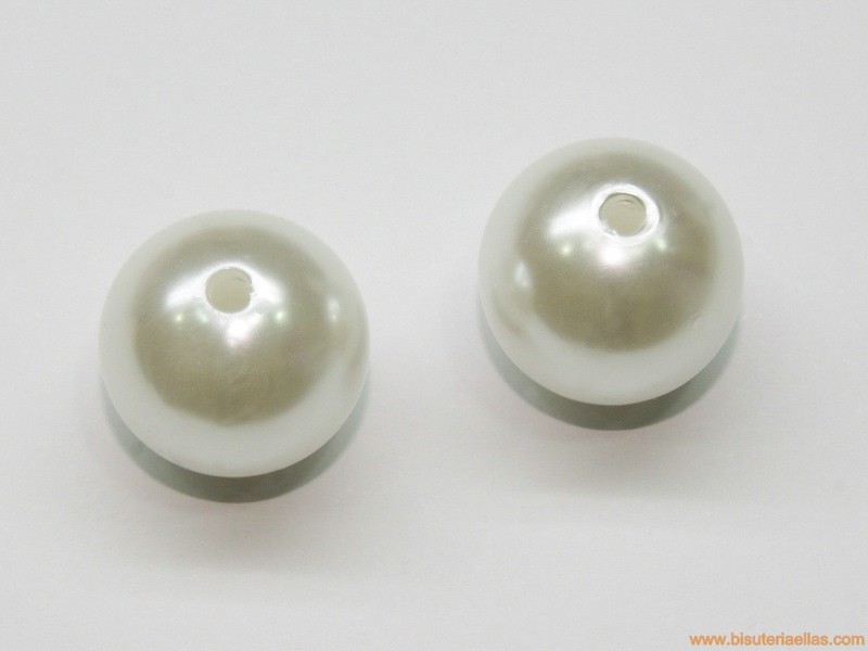 Bola perla sintética Ø20mm paso 3mm
