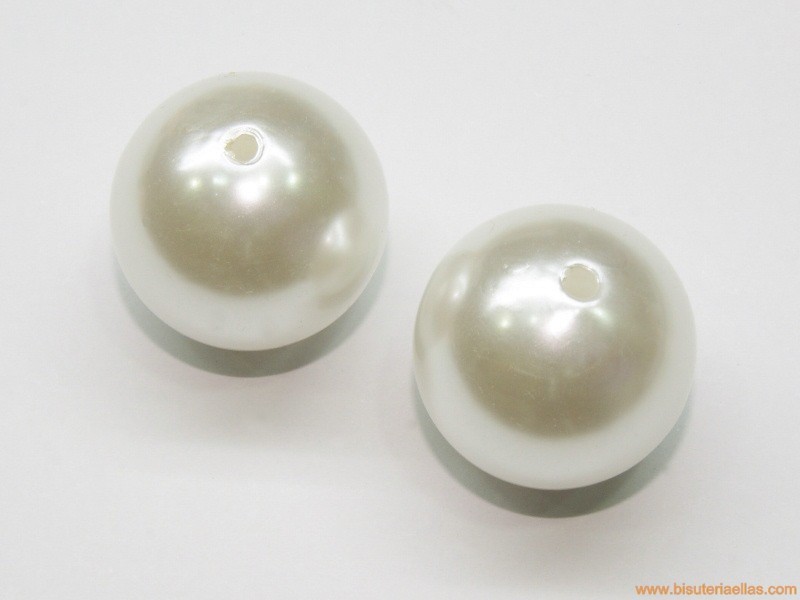 Bola perla sintética Ø25mm paso 3mm