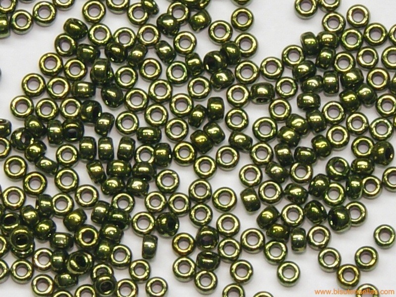 Rocalla Miyuki 15/0 Olivo Metallic