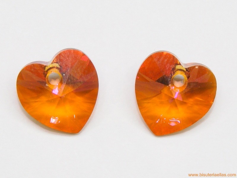 Corazón Swarovski 10mm Crystal Astral Pink