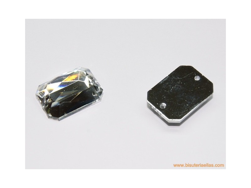 Tacha cristal para coser 18x13mm