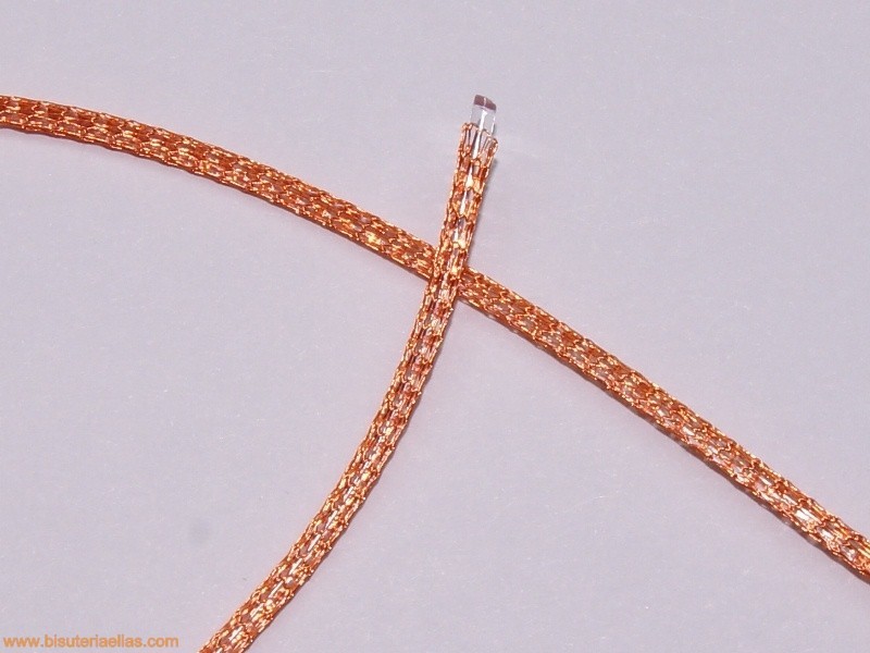 Cordón de malla Nº 1 - 2mm naranja