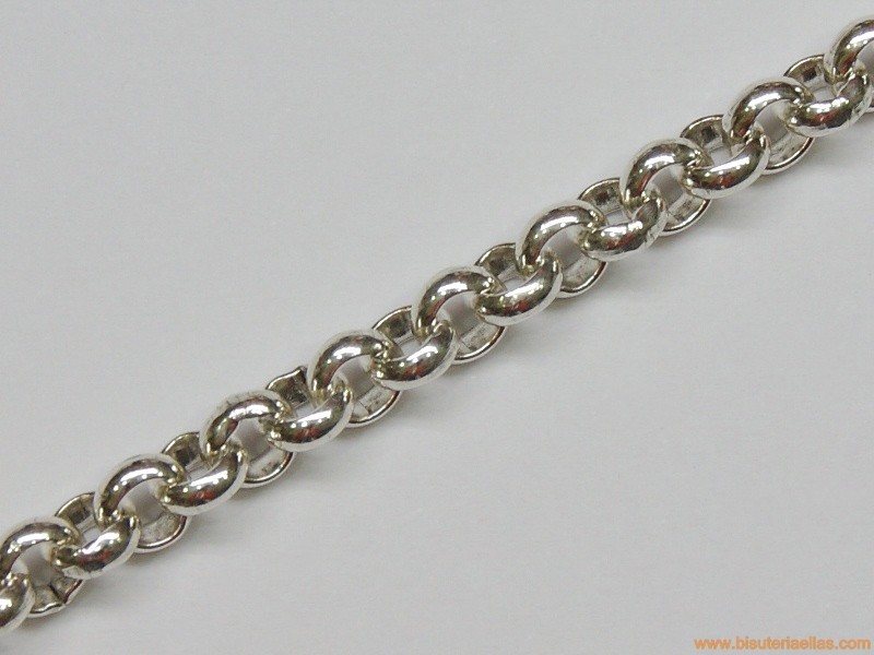 Cadena baño plata ancho 5mm
