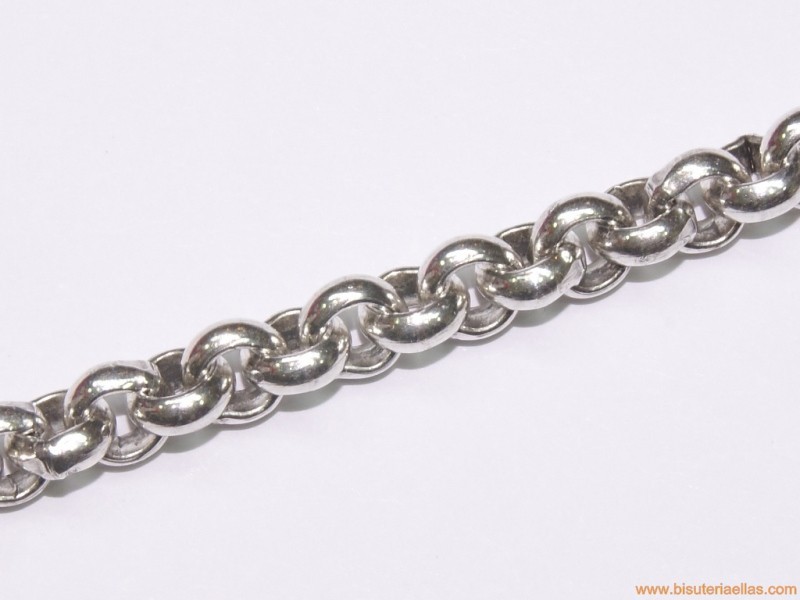Cadena baño plata ancho 7mm