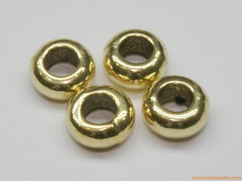 Separador Ø10mm paso 5mm dorado