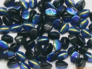 Rocalla Pinch 5x3mm negro-azul