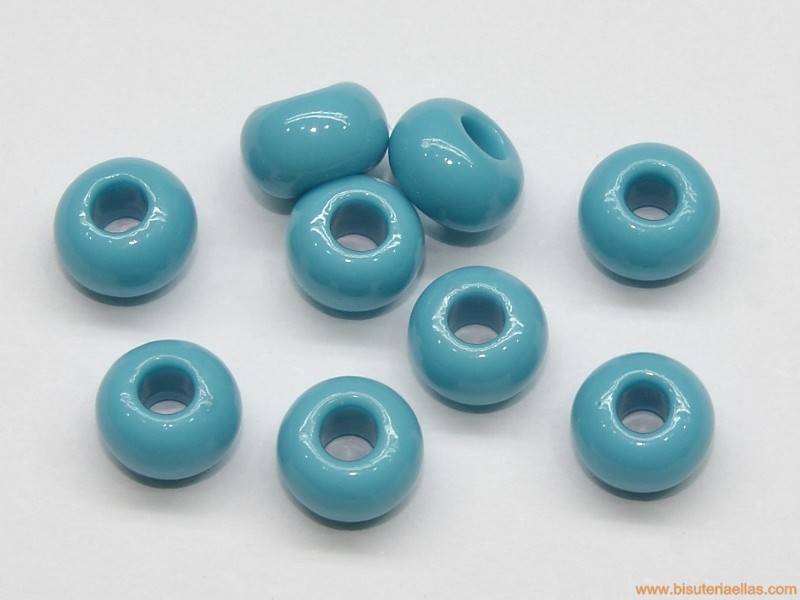 Rocalla 1/0  6,5mm paso 2,5mm azul