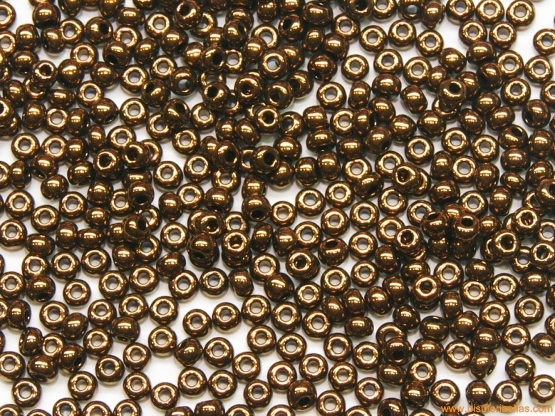 Rocalla 11/0 Bronce metálico