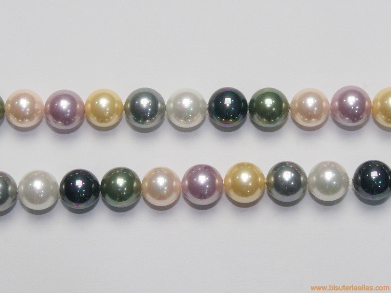 Bola perla de nácar Ø10mm colores surtidos