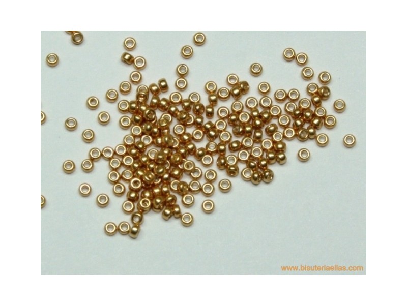 Rocalla Miyuki 15/0 Galvanized Yellow Gold (Oro)
