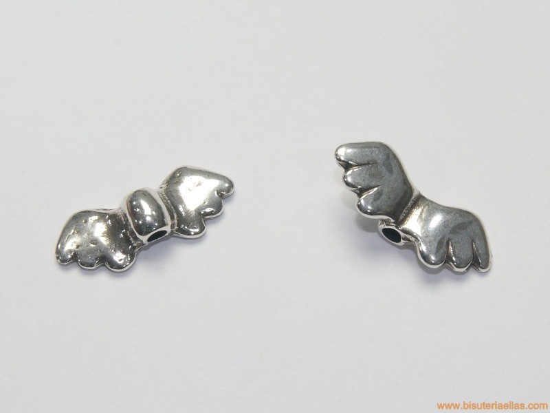 Entrepieza alas para ángel 27mm paso 3mm zamak baño plata